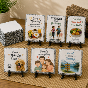Imán de Refrigerador de Pizarra Personalizado para Sublimación, Imán de Piedra para Refrigerador, Recuerdo Sublimable, Precio al por Mayor - Product Image 1