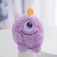 3D mignon dessin animé monstre jouets en peluche porte-clés sac à main enfants cadeaux fermeture éclair sac à monnaie Anti-perte carte sac à main décoration porte-clés pendentif