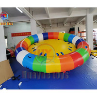 Amusant Volant Disco Bateau Gonflable Eau Jouets Spinning UFO Tube Remorquable Amusant Installation D'eau Gonflable