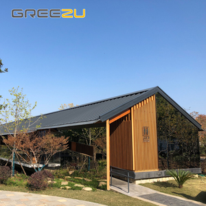 Arco de madera de bambú, cabina prefabricada, viga de bambú Glulam, materiales de casa prefabricada, marco de techo de casa Modular, madera de bambú, timbe desmontable - Product Image 3