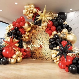 Kit de Decoración para Fiesta de Cumpleaños Pafu, Arco de Globos, Explosión de Estrellas, Globos Metálicos de Diferentes Tamaños, Kit de Guirnalda de Globos - Product Image 1