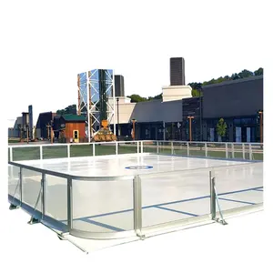 ZSPE Sports de plein air HDPE patinoire de hockey sur glace synthétique Surface lisse feuilles de glace UHMWPE blanches