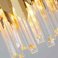 A-mazon Hotsale Lustres de cuisine modernes pour salle à manger Île Pendentif Lumières Lustre Maison Moderne Cristal Pendentif Lumières