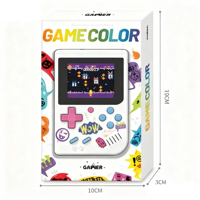 Console de jeu vidéo portable rétro mini avec écran couleur, batterie 1050 mAh, 400 jeux intégrés