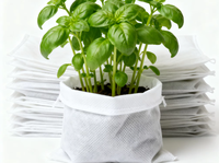 Sacs de culture non tissés blancs Horyard : Sacs de pépinière carrés biodégradables pour semis, pots respirants pour le contrôle des racines, vente en gros