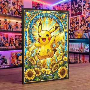 <span class=keywords><strong>Carte</strong></span> da Collezione Pokémon Formato A6, <span class=keywords><strong>Carte</strong></span> da Gioco con Personaggi Anime Rari, Giocattoli in Carta Colorata per Bambini - Product Image 3