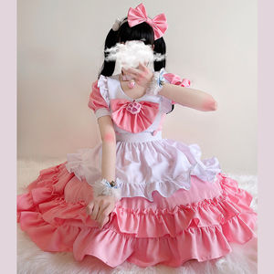Lolita-disfraz de princesa japonesa para adolescentes, vestidos de princesa, estilo Harajuku, vestidos para Halloween, color rosa, <span class=keywords><strong>2022</strong></span> - Product Image 5