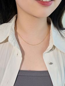Collar de Cadena con Cuentas Dylam Minimalista, Hipoalergénico, Sin Níquel, Plata de Ley 925, Rodio, Chapado en Oro de 18K - Product Image 2