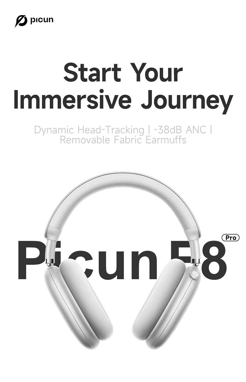 Picun F8 Pro 2024 - Personalized Spatia Noise Cancelling