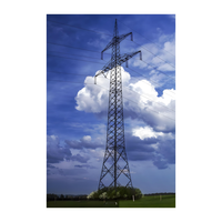 Tour d'angle en treillis en acier galvanisé de haute qualité pour accessoires de tours de haute télécommunication de ligne de Distribution de Transmission