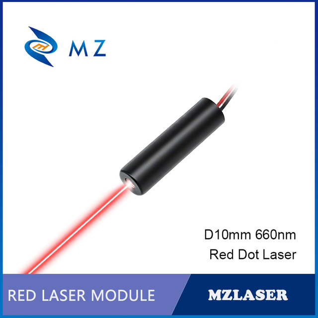New Compact Red Dot Laser Diode Module 660nm D10mm 50mW 3V 5V High-Accuracy Industrial Grade Spot Laser for Professional Use