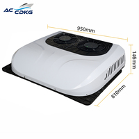 Nouvelle Climatisation de Toit à Double Ventilateur 24V/12V pour Fourgonnette, Camion, Tracteur avec