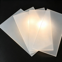 Plaque diffuseur en acrylique laiteux translucide givré 1200x1200x2mm, panneau de diffusion de lumière en acrylique mat solide, taille personnalisée disponible