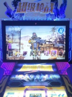 Machine de jeu vidéo d'arcade commerciale pour 2 joueurs, simulateur de tir avec pistolet à monnayeur pour enfants, pour FEC et zones de jeux pour enfants