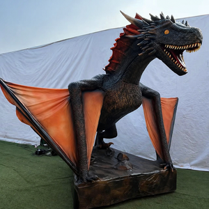 Modèles animatroniques de monstres du monde maléfique, crachant du fumée, pour maison hantée, accessoire d'Halloween pour parc d'aventure - Product Image 1