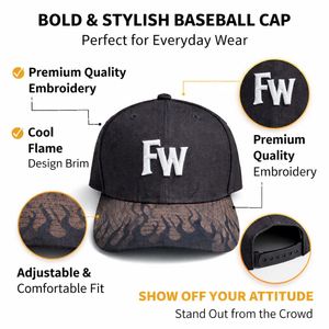 Gorras de Béisbol Deportivas de Alta Calidad, 6 Paneles, Logotipo Bordado en 3D Personalizado, Lavadas, con Diseño de Llama - Product Image 2