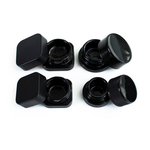 Envase de Vidrio Cuadrado de 5ml 9ml a Prueba de Niños para Crema Cosmética con Tapa de Seguridad - Product Image 1