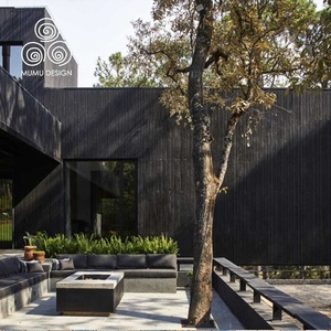 Dongguan MUMU Design 3D decorazione in legno massello carbonizzato bruciato Shou Sugi Ban pannelli di <span class=keywords><strong>rivestimento</strong></span> a doghe in legno - Product Image 5