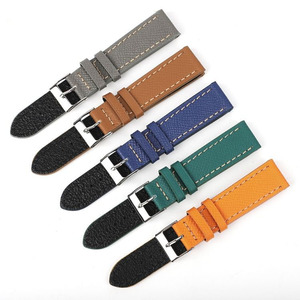 Bracelet de montre en cuir véritable grainé Epsom OEM personnalisé, à libération rapide, en cuir souple, 18mm 19mm 20mm 21mm 22mm - Product Image 6