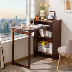 Table de toilette multifonctionnelle en bois massif pliable, moderne, simple et écologique, pour chambre d'appartement, avec armoire de rangement à la fin du <span class=keywords><strong>lit</strong></span> - Product Image 1