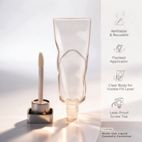 Tubes de brillant à lèvres vides, flacons de rouge à lèvres liquide, contenants de gloss de voyage, ensemble d'emballages cosmétiques en plastique ABS