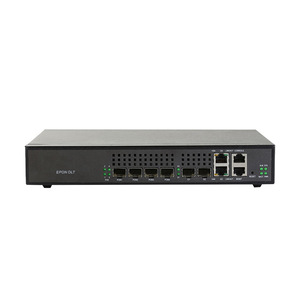 Terminal de ligne optique EPON OLT 4 ports, version standard, solution FTTH, combo Gigabit, liaison montante fiable, boîtier métallique - Product Image 1