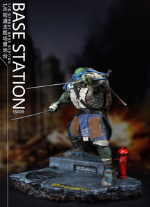 Stazione BASE della Micro scena stradale 3D in scala 1/6 con supporto di figura (senza figura, solo Base) - Product Image 3