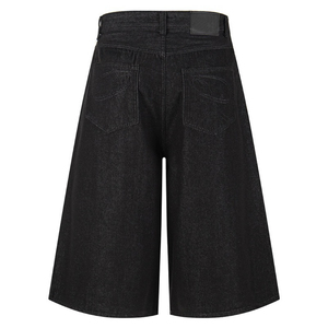 Pantalones Vaqueros Casuales de Hombre, Estilo Retro Americano, Diseño Irregular con Botones Inclinados, Tendencia Nacional - Product Image 3