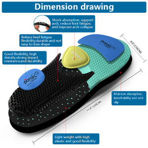 6-delige Verstelbare Boog Ondersteuning Orthopedische Schokabsorptie Binnenzool Juiste Booghouding Voorkomen Plantaire Fasciitis Inzetstukken - Product Image 2