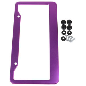 Vente en gros de cadres de plaque d'immatriculation vierges personnalisés de haute qualité, gravables au laser, cadre de plaque d'immatriculation vierge de qualité supérieure avec logo - Product Image 6