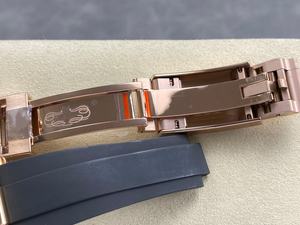 นาฬิกาจักรกลคุณภาพสูงหรูหรา ขนาด 40 มม. สแตนเลสสตีล 4131 กระจกแซฟไฟร์ สายยาง ทนน้ำ 50 บาร์ สีโรสโกลด์ - Product Image 6