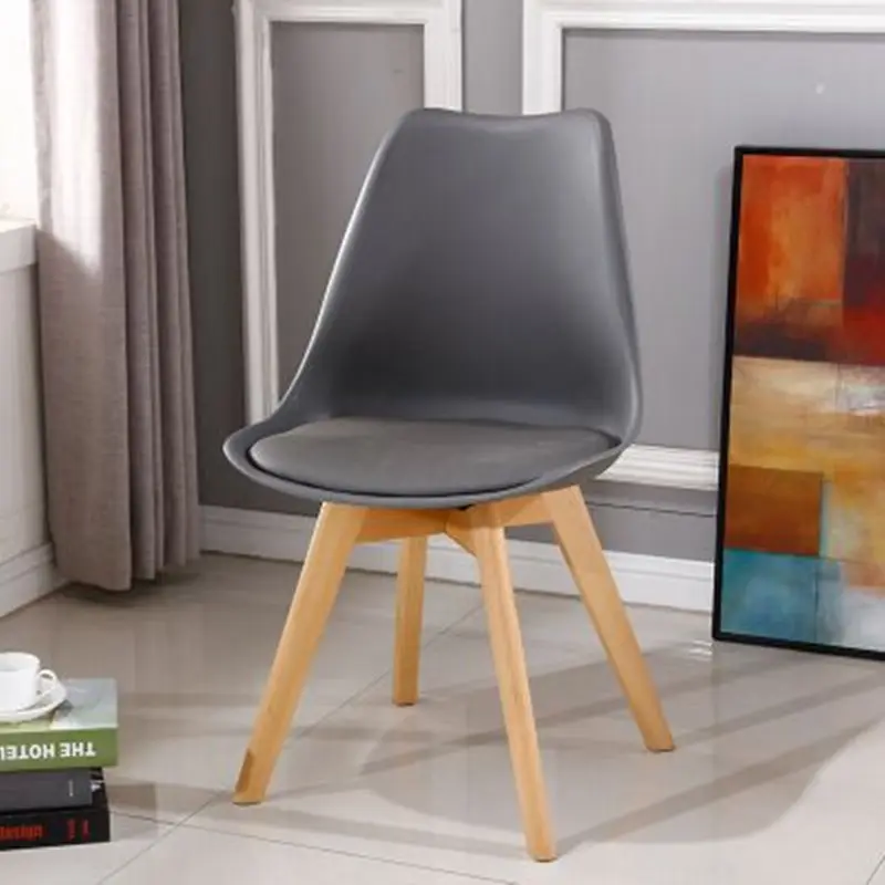 Cadeiras do fabricante, cadeiras francesas do café plástico com pernas de madeira