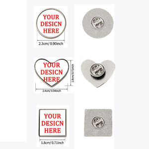 Badge en métal personnalisé avec photo/<span class=keywords><strong>texte</strong></span>/graphique, badge professionnel personnalisé, badges vierges en métal ronds dorés, badge <span class=keywords><strong>de</strong></span> sublimation pour revers - Product Image 5