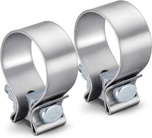 Haute qualité 304 acier inoxydable <span class=keywords><strong>V</strong></span> bande pince universelle forte Performance tuyau d'échappement silencieux pince pour voitures - Product Image 3