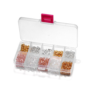 Diy Jewelry Making Kit Crystal Pearl <b>Beads</b> Connectors Clips Earring Components Mixed Shapes Plated Findings For Crafting - Product Image 2