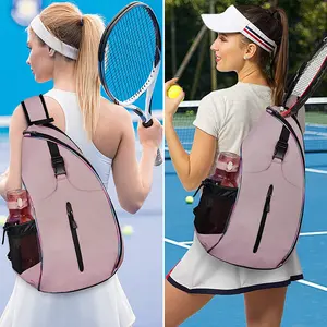 Quần vợt chuyên nghiệp Ba lô cho phụ nữ quần vợt Sling Ba lô Crossbody chống nước túi quần vợt