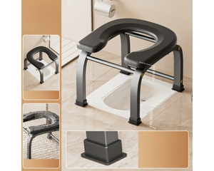 Pregnant woman toilet seat, <b>elderly</b> person's <b>mobile</b> toilet, household portable toilet, handy toilet device - Product Image 4