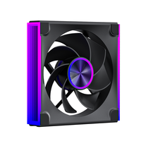 Ventilador de caja ARGB de 120 mm con aspas invertidas, silencioso, con PWM, para PC panorámico, ventiladores estéticos para chasis de computadora.