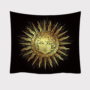 Série Soleil Brossé Tissu Polyester Polyvalent <span class=keywords><strong>Vintage</strong></span> Art Décor Décoration Murale Fond Tissu Impression 3D Tapisseries - Product Image 1
