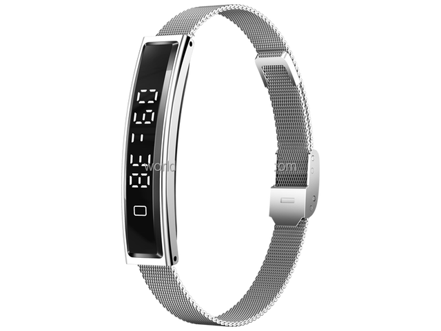 Smart Fashion Jewelry with Heart Rate Blood Oxygen Pedometer Sleep Monitor Stainless Steel 5ATM Waterproof Smart Bracelet