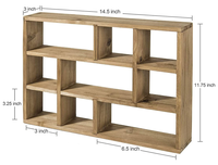 Rangement mural mobile en bois à compartiments multiples pour la décoration intérieure étagères flottantes en bois pour la décoration murale