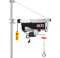 Treuil électrique à câble TEH 1600W, 6,96A, 220V, équipement de levage industriel DIY pour applications lourdes