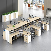 Prix compétitif, bureau modulaire pour le personnel en salle ouverte, poste de travail