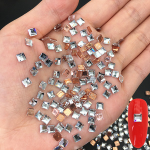 Milieuvriendelijke Explosies 3d Losse Glazen Strass Roségouden Bodem Hete Witte Diamant Speciaal Gevormde Nagelboor Boetiek Niet Verliezen - Product Image 4
