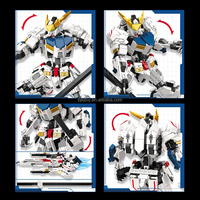 Jiestar-Jeu de blocs de construction pour enfants, 952 pièces 2 1 Mecha avion déformé Genshon Robot Barbatos modèle robotique