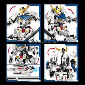 Jiestar 952 Pcs 2 1 Mecha Vliegtuig Misvormde Genshon <span class=keywords><strong>Robot</strong></span> Barbatos Robotmodel Constructie Speelgoed Bouwsteen <span class=keywords><strong>Set</strong></span> Voor Kinderen - Product Image 3