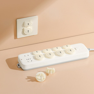 Childproof Power Strip Cover White Plastic <b>Socket</b> Protector For Home Safety - Product Image 3