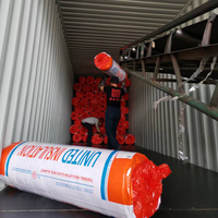 Rollo de Lana Acústica de Alta Densidad ASTM E84 UL R216 pulgadas, Manta de Fibra de Vidrio con Lámina de Aluminio para Aislamiento Térmico Invernal para América