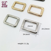 25mm 32mm 35mm taille intérieure Tri-Glide curseur ajuster les boucles suspendus placage carré boucle de ceinture réglable pour sac