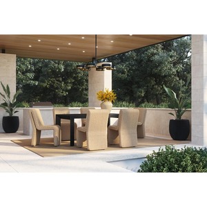 Rectangle Wood Outdoor Dining Table Waterproof Minimalist Design Iron Frame for Courtyard & Park Garden Use OT-059 French Style - Product Image 6